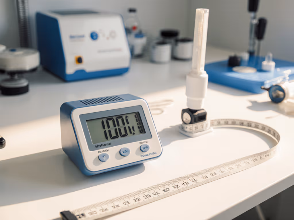 bouncer_testing_lab_setup_with_decibel_meter_and_measuring_tape